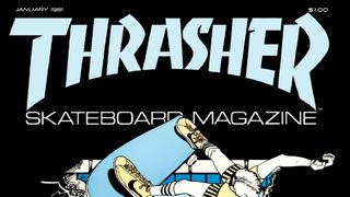 Cover of issue one of Thrasher magazine